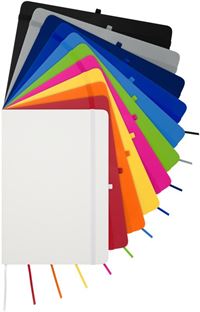 BLOCO NOTE A5 A RIGHE CON PORTAPENNA E TASCA